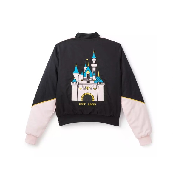 Disneyland Racing Jacket Disney Castle Princess Varsity NWT - Picture 9 of 11